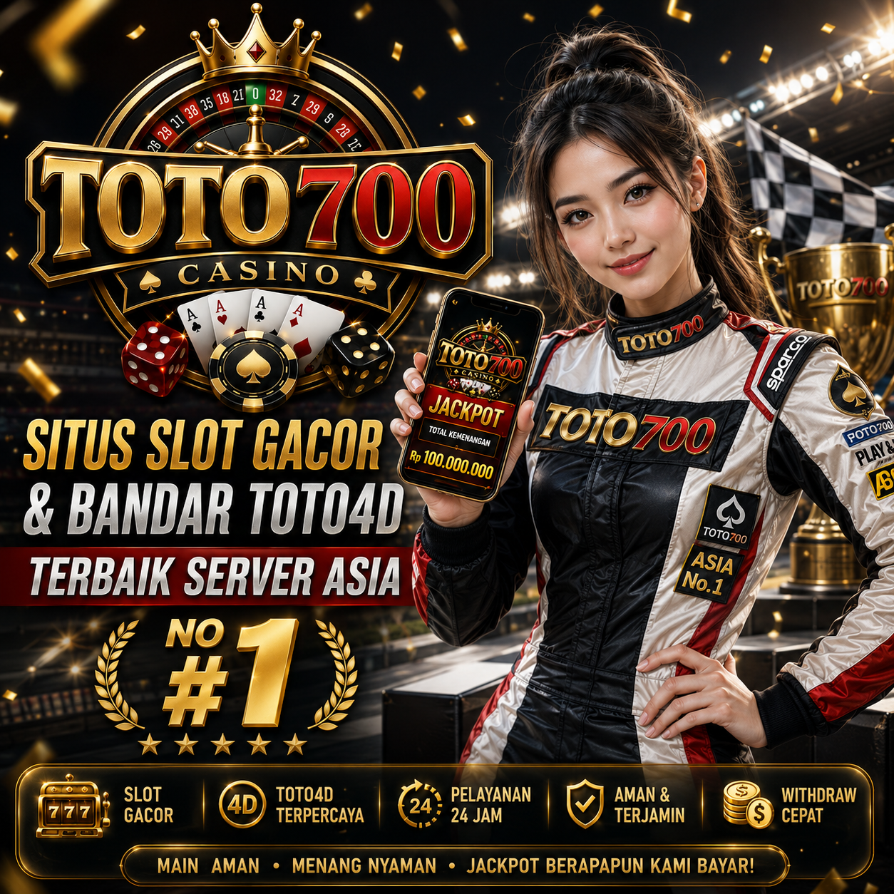 TOTO700 Situs Slot Gacor & Bandar Toto4d Terbaik Server Asia No #1